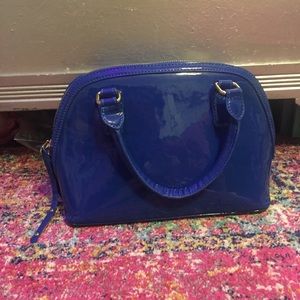 BCBG Royal Blue Satchel Purse